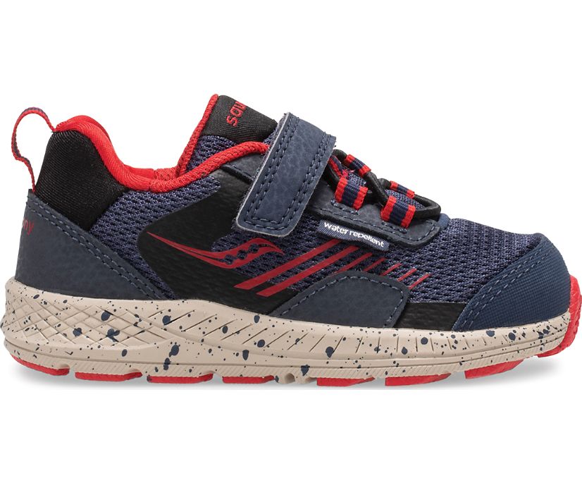 Tenis Saucony Viento Shield A/C Jr. Niños Azul Marino Rojos | México 786YXFU